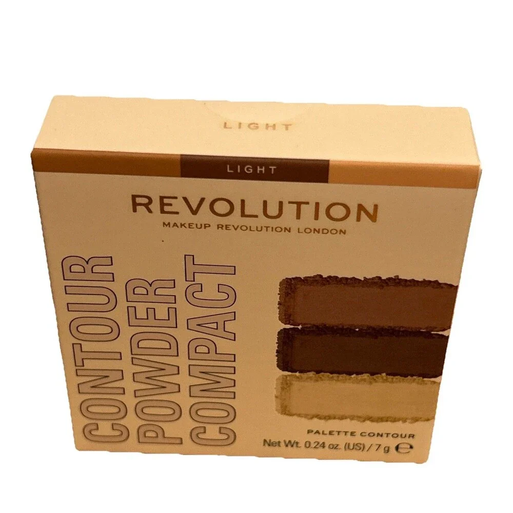 Makeup Revolution London Contour Powder Compact LIGHT Face Palette New Sealed